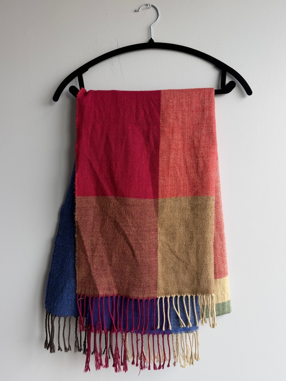 Multicolor Pashmina style Grid Scarf